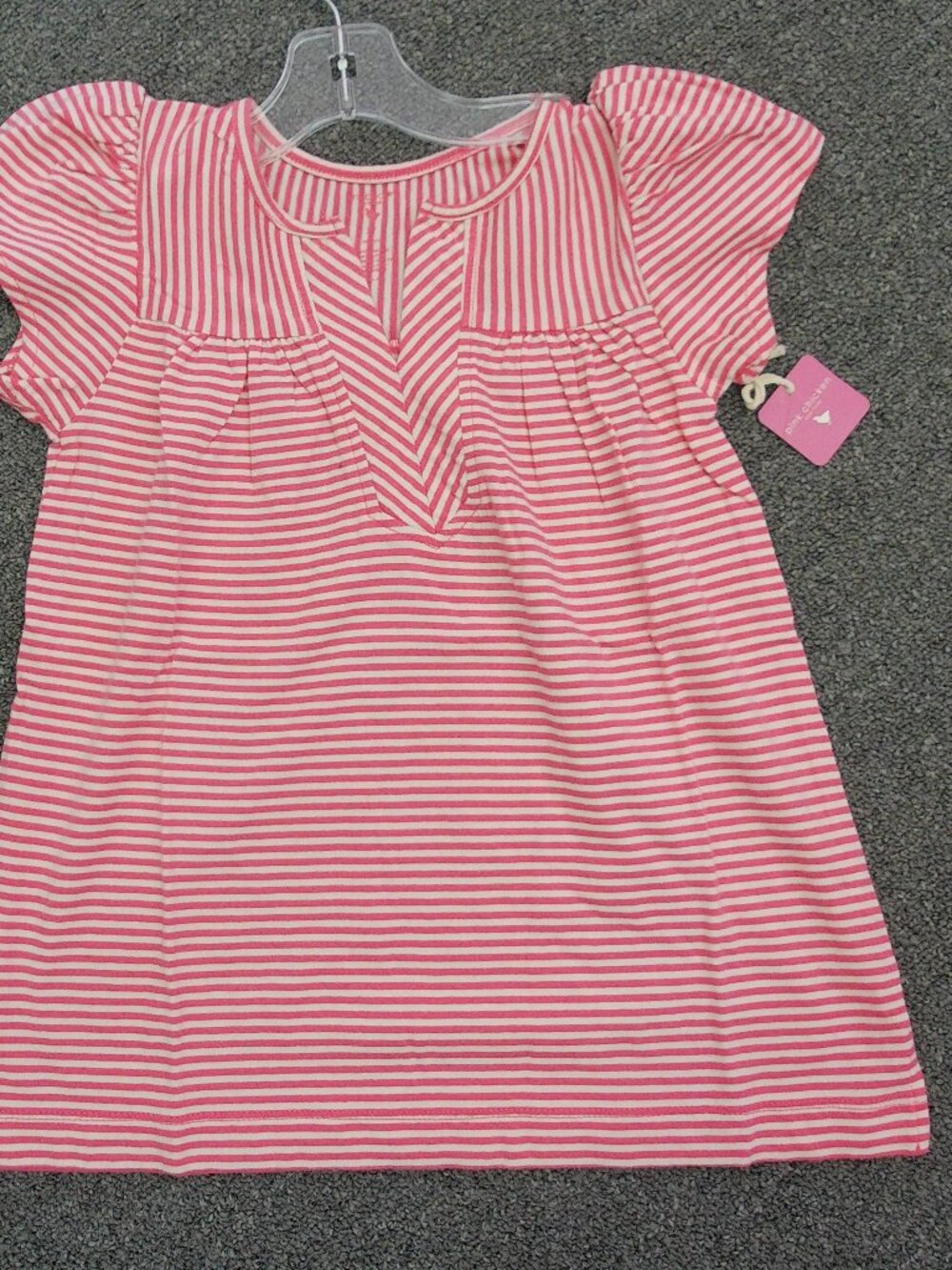 Pink Chicken Striped Top